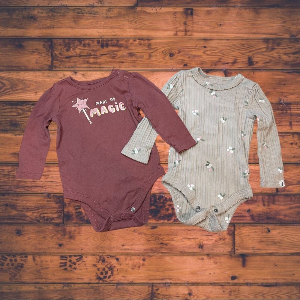 5 for $25🔥Easy-Peasy/ Garanimals Bodysuits Baby Girl Size 6-9 Months